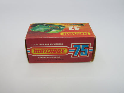Matchbox Superfast 43B Dragon Wheels Dark Green Gloss Black Base
