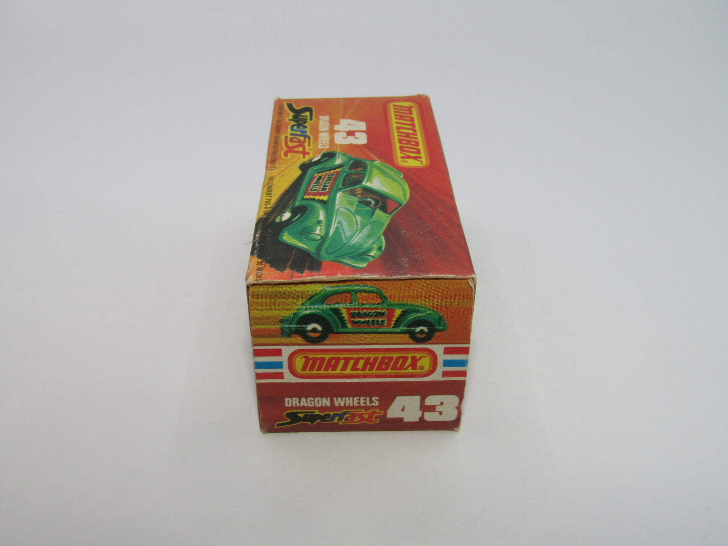 Matchbox Superfast 43B Dragon Wheels Dark Green Gloss Black Base