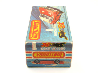 Matchbox Superfast 1C Dodge Challenger Blue Smoked Windows