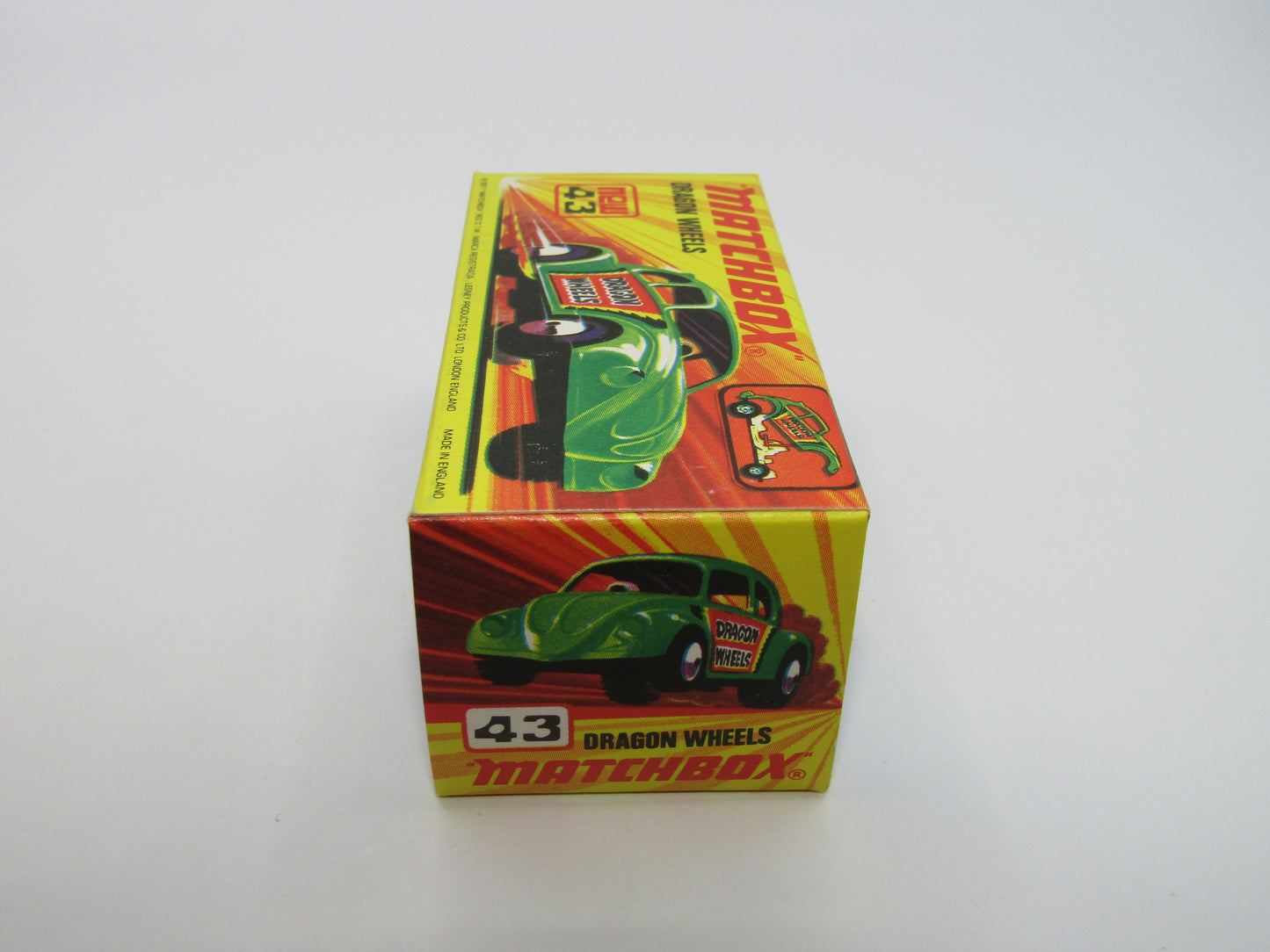 Matchbox Superfast 43B Dragon Wheels MATT GREEN Body DOT DASH Wheels