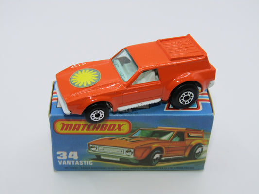 Matchbox Superfast 34B Vantastic SUN LABEL & PALE GREEN Windows