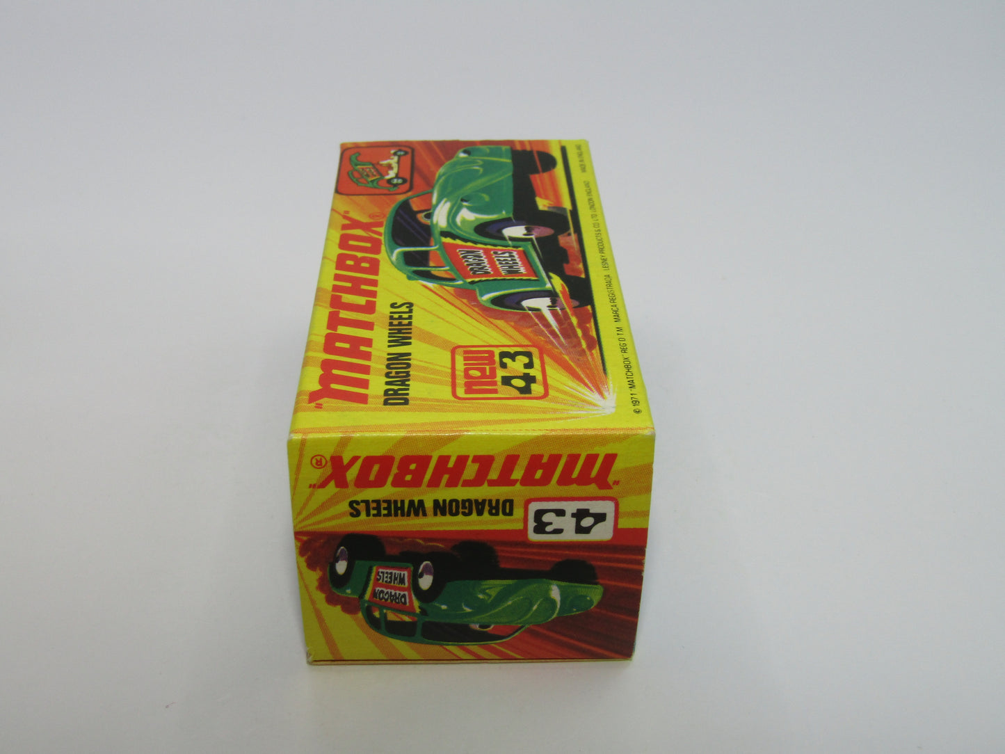 Matchbox Superfast 43B Dragon Wheels LIGHT GREEN Body DOT DASH Wheels