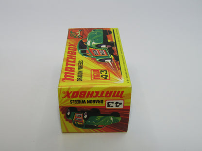 Matchbox Superfast 43B Dragon Wheels LIGHT GREEN Body DOT DASH Wheels
