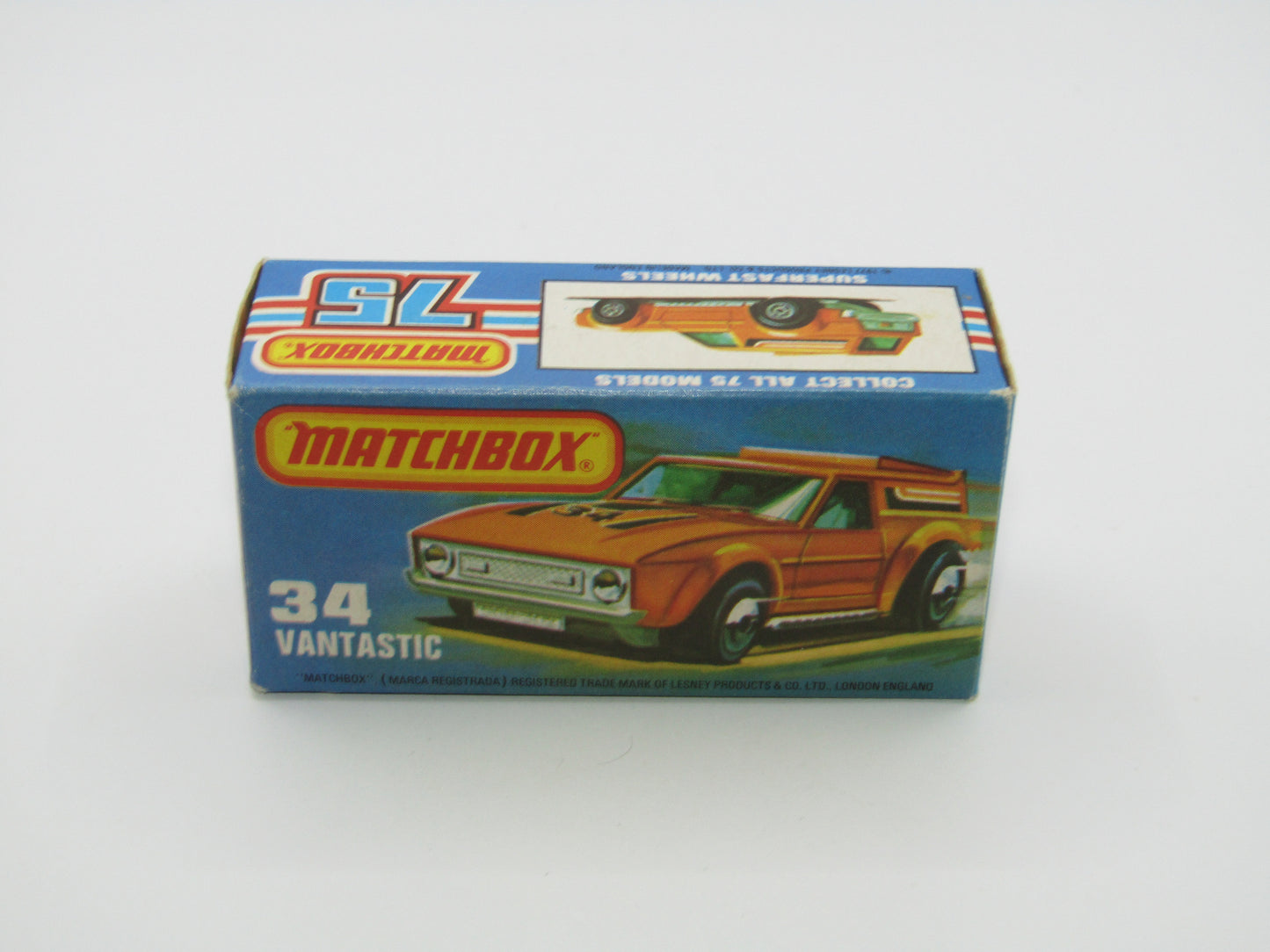 Matchbox Superfast 34B Vantastic SUN LABEL & PALE GREEN Windows