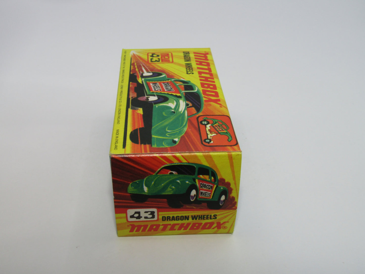 Matchbox Superfast 43B Dragon Wheels LIGHT GREEN Body DOT DASH Wheels