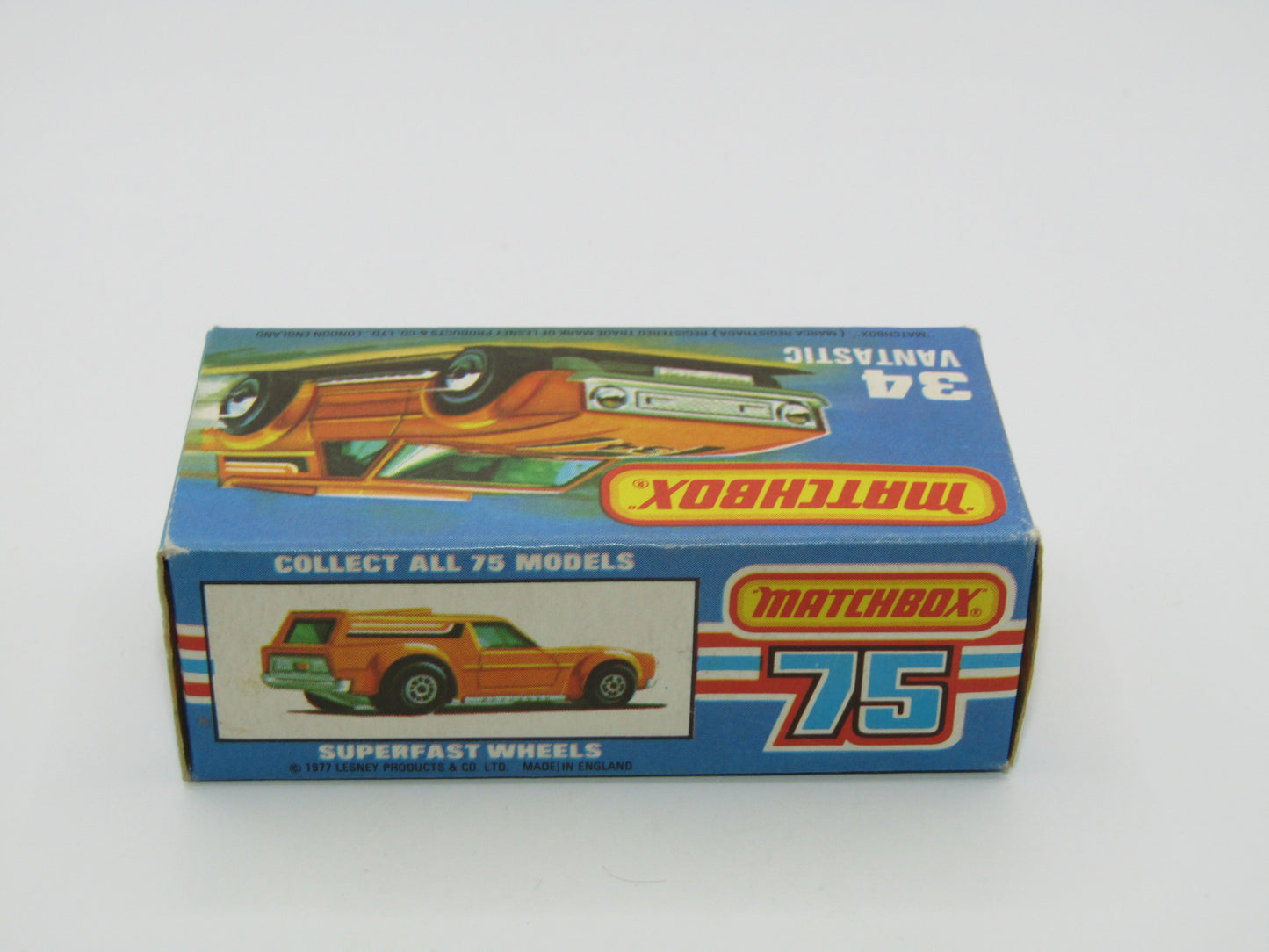 Matchbox Superfast 34B Vantastic SUN LABEL & PALE GREEN Windows
