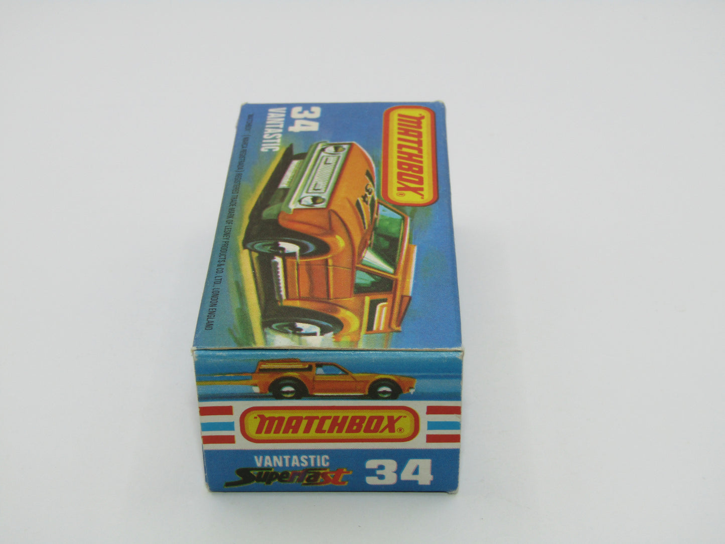 Matchbox Superfast 34B Vantastic SUN LABEL & PALE GREEN Windows