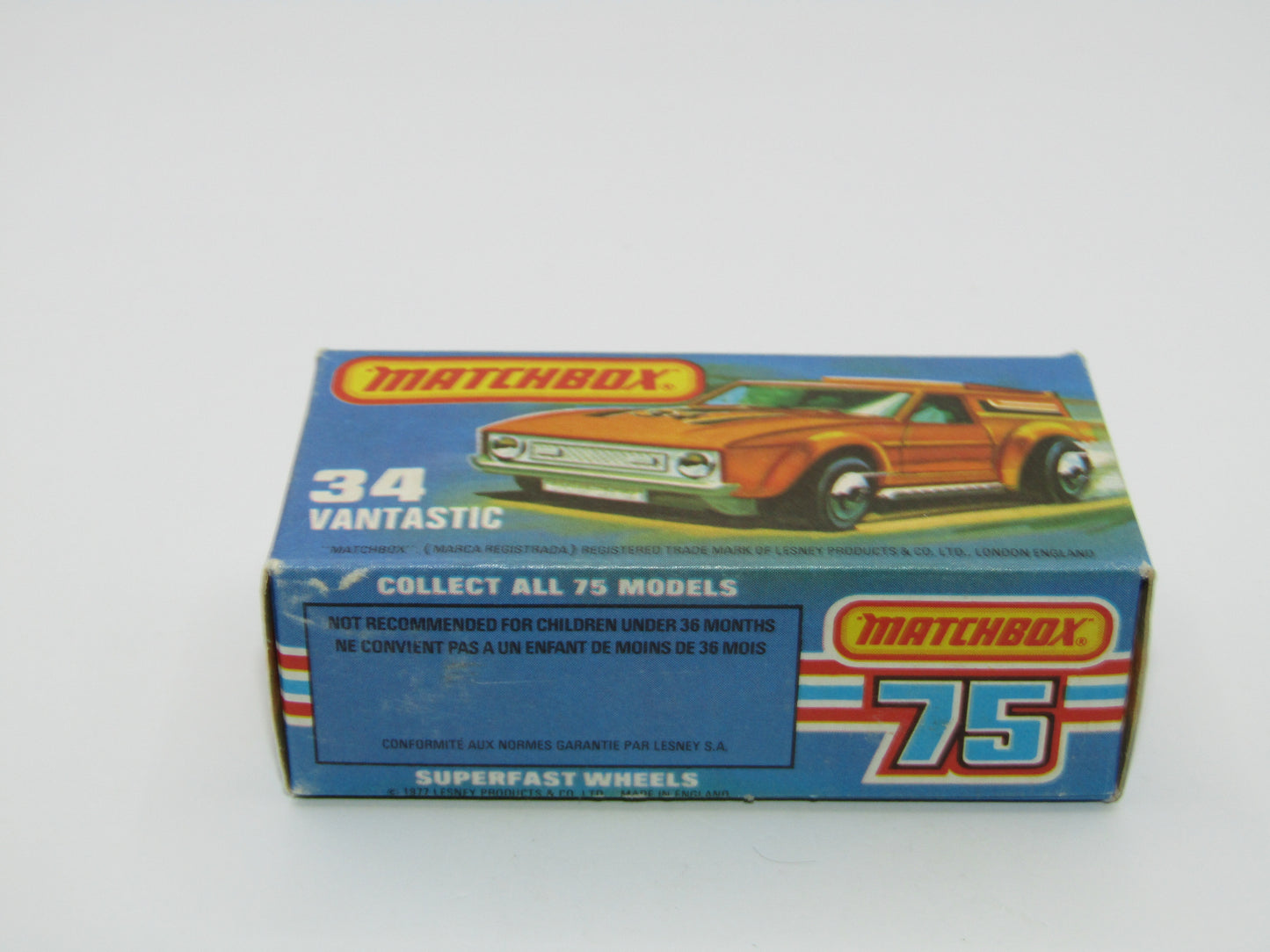 Matchbox Superfast 34B Vantastic SUN LABEL & PALE GREEN Windows