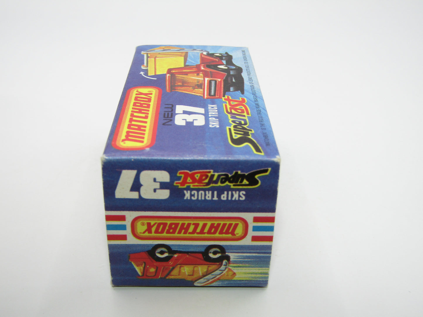 Matchbox Superfast No 37C Skip Truck SMOKE windows GREY-BROWN Base