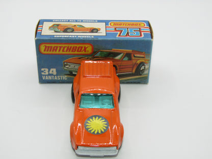 Matchbox Superfast 34B Vantastic SUN LABEL & GREEN Windows