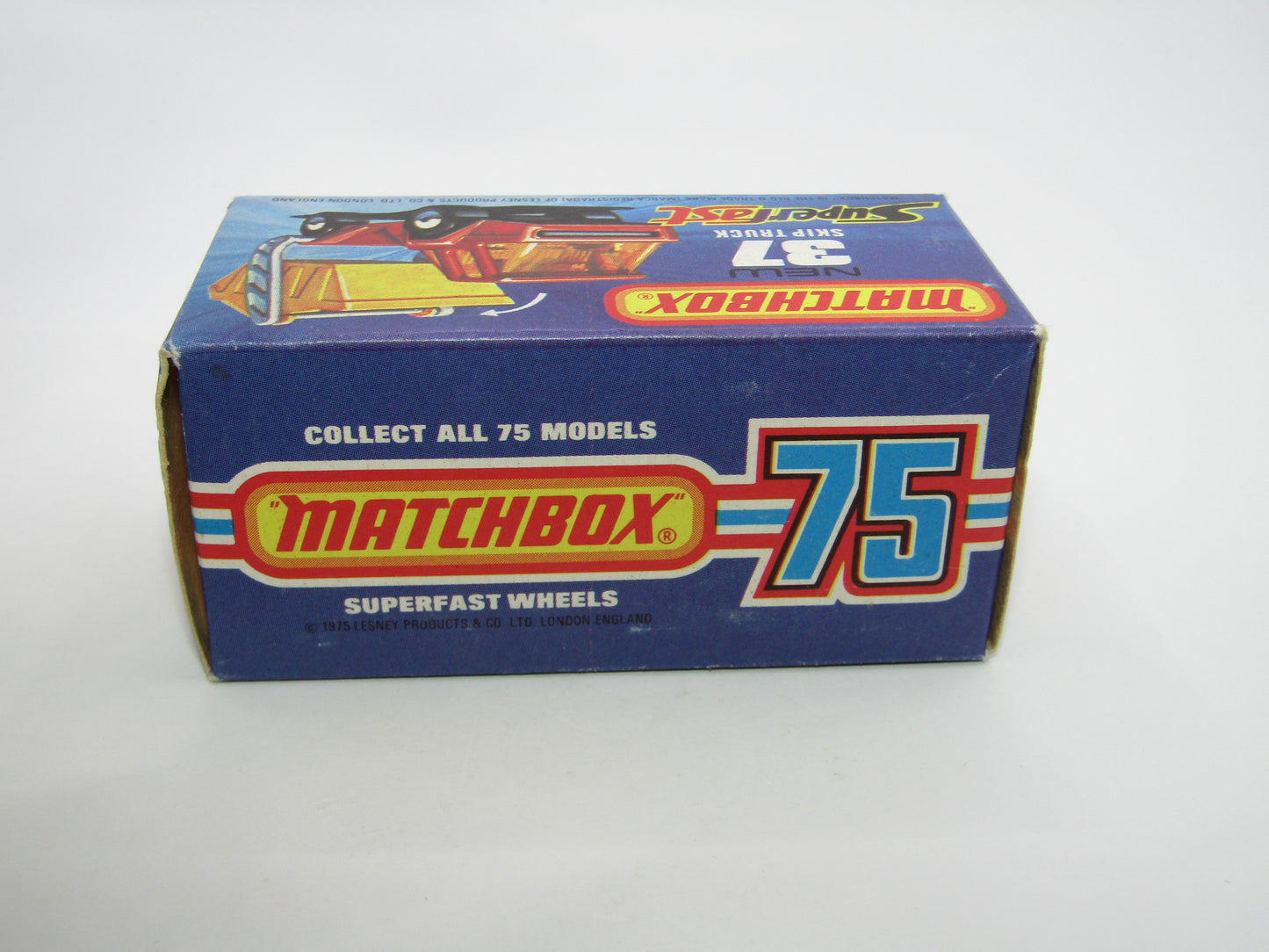 Matchbox Superfast No 37C Skip Truck SMOKE windows GREY-BROWN Base