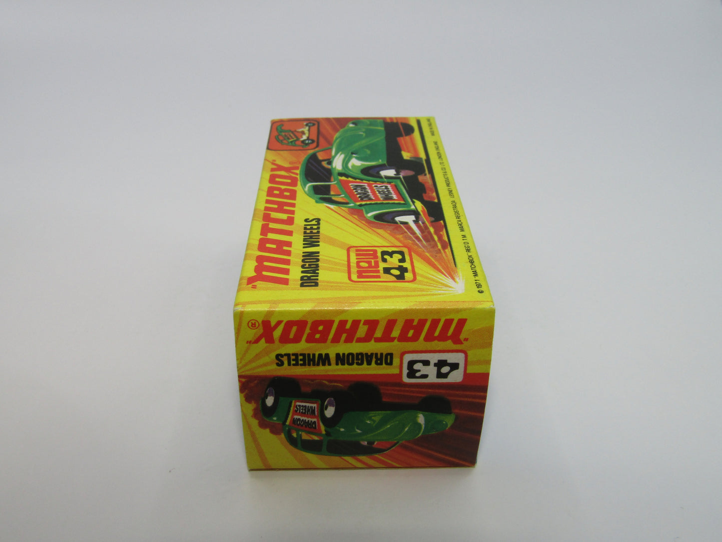 Matchbox Superfast 43B Dragon Wheels Dark Green Body DOT DASH Wheels