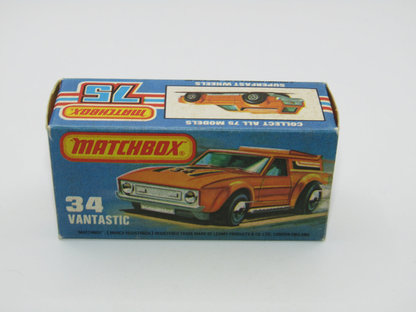 Matchbox Superfast 34B Vantastic SUN LABEL & GREEN Windows