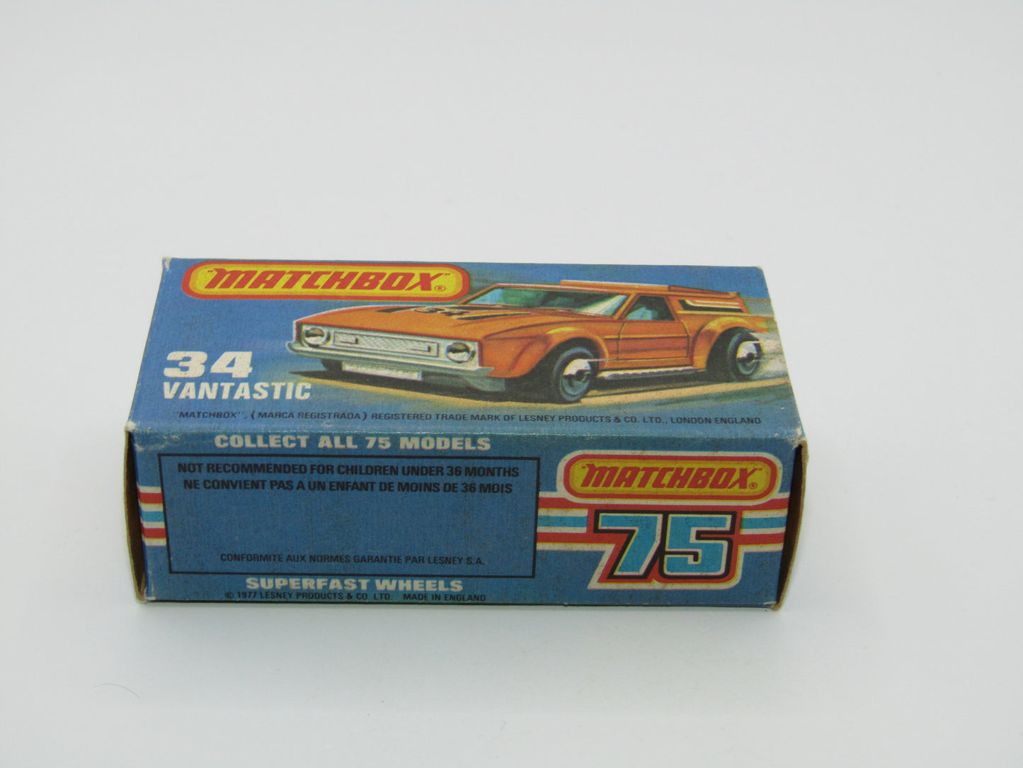 Matchbox Superfast 34B Vantastic SUN LABEL & GREEN Windows