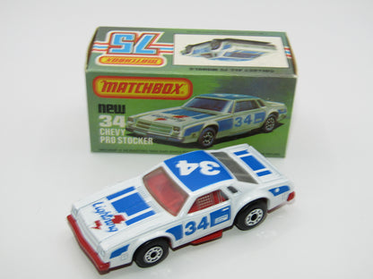 Matchbox Superfast 34C Chevy Pro-Stocker RED Base
