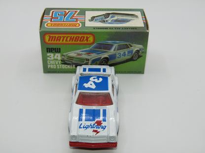Matchbox Superfast 34C Chevy Pro-Stocker RED Base
