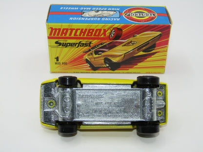 Matchbox Superfast 1B Mod Rod LIGHT Spotted Cat Label