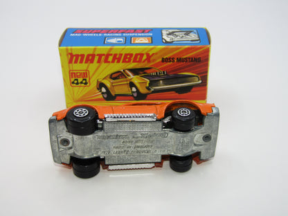Matchbox Superfast 44B Boss Mustang REVERSED Wheels No Side Tampo's