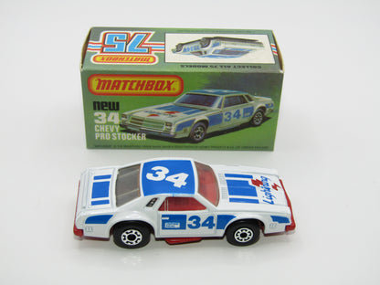 Matchbox Superfast 34C Chevy Pro-Stocker RED Base