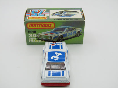 Matchbox Superfast 34C Chevy Pro-Stocker RED Base