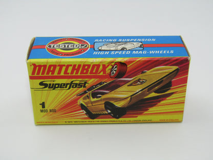 Matchbox Superfast 1B Mod Rod LIGHT Spotted Cat Label