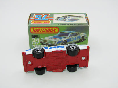 Matchbox Superfast 34C Chevy Pro-Stocker RED Base