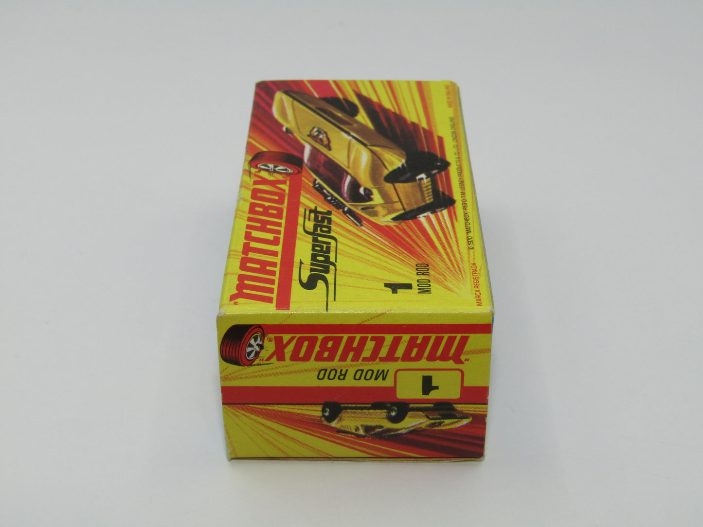 Matchbox Superfast 1B Mod Rod LIGHT Spotted Cat Label