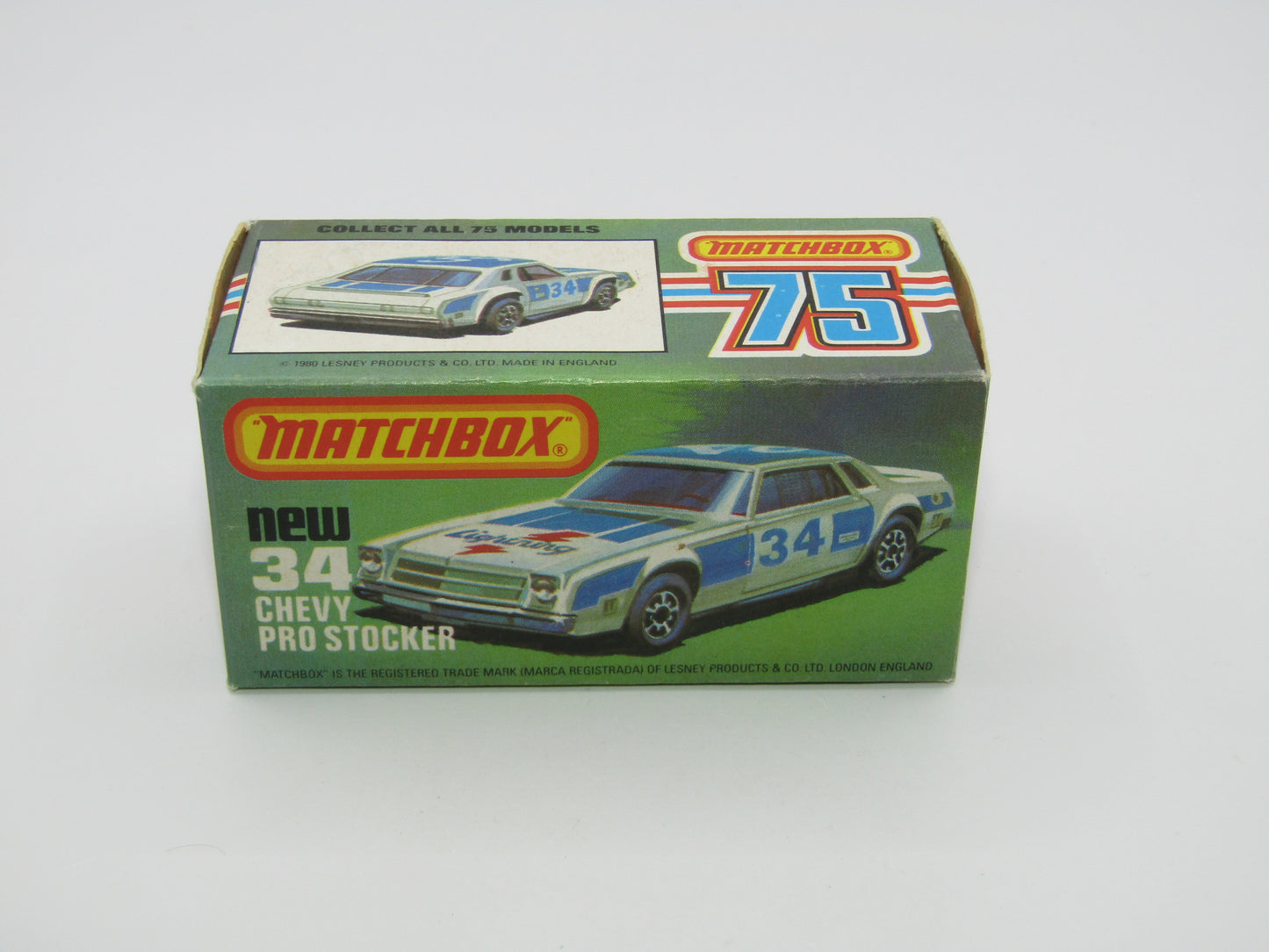 Matchbox Superfast 34C Chevy Pro-Stocker RED Base