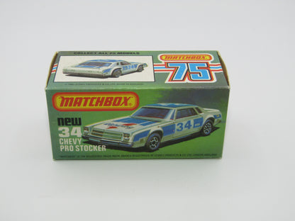Matchbox Superfast 34C Chevy Pro-Stocker RED Base