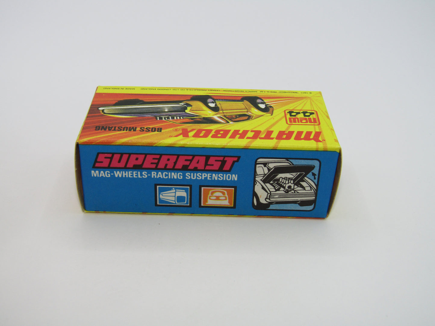 Matchbox Superfast 44B Boss Mustang REVERSED Wheels No Side Tampo's