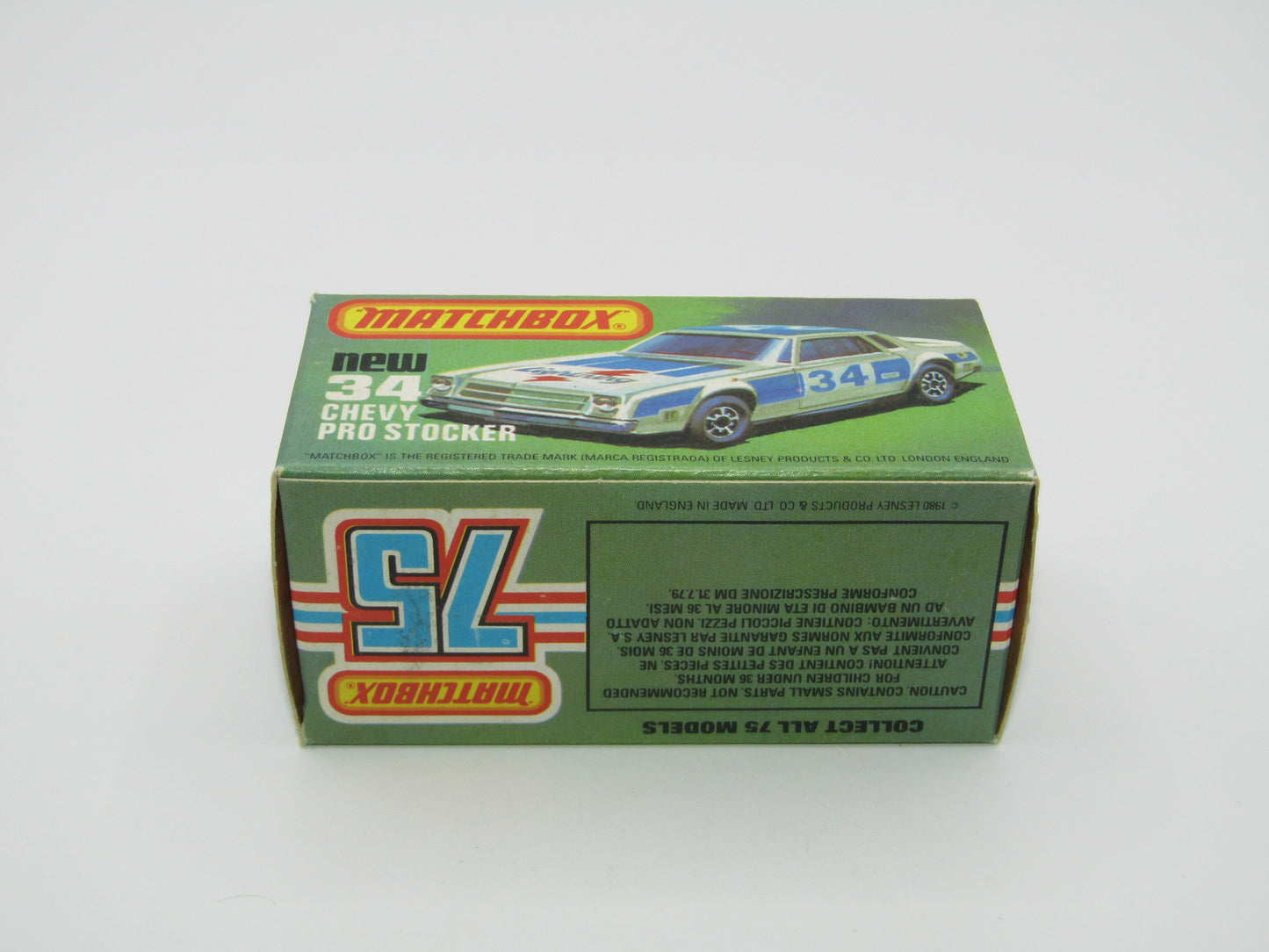 Matchbox Superfast 34C Chevy Pro-Stocker RED Base