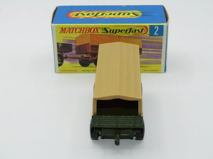 Matchbox Superfast 2A Mercedes Trailer Olive Green 5 Spoke Wide Slot Wheels