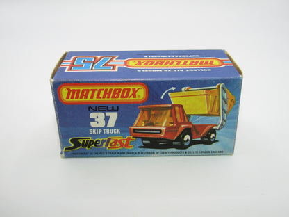 Matchbox Superfast No 37C Skip Truck Promotional "Richardsons Oldbury"