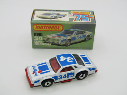 Matchbox Superfast 34C Chevy Pro-Stocker DARK RED Base