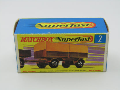 Matchbox Superfast 2A Mercedes Trailer Olive Green 5 Spoke Wide Slot Wheels