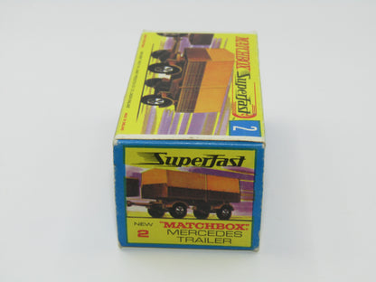 Matchbox Superfast 2A Mercedes Trailer Olive Green 5 Spoke Wide Slot Wheels