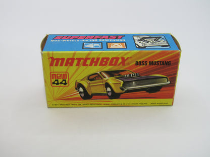 Matchbox Superfast 44B Boss Mustang Dark Orange 5 SPOKE FRONT Wheels