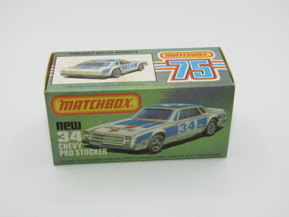 Matchbox Superfast 34C Chevy Pro-Stocker DARK RED Base
