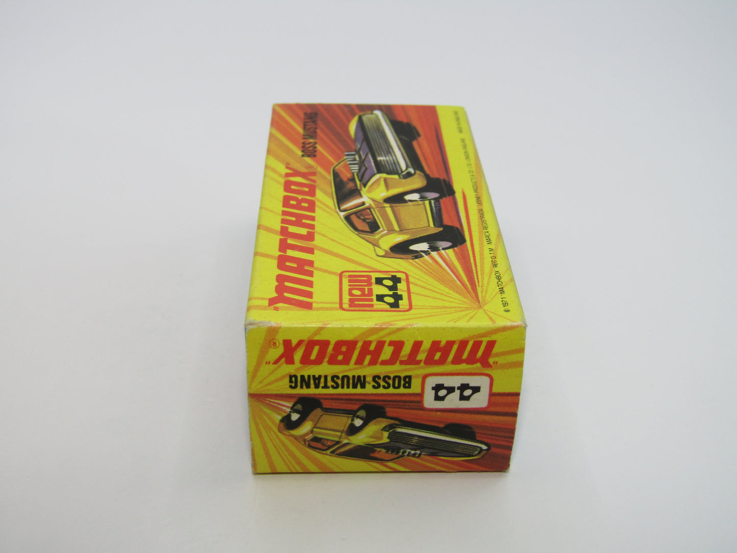 Matchbox Superfast 44B Boss Mustang Dark Orange 5 SPOKE FRONT Wheels
