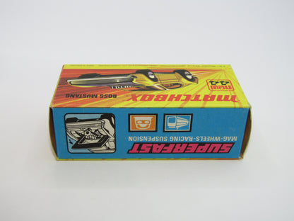 Matchbox Superfast 44B Boss Mustang Dark Orange 5 SPOKE FRONT Wheels