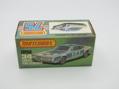 Matchbox Superfast 34C Chevy Pro-Stocker DARK RED Base