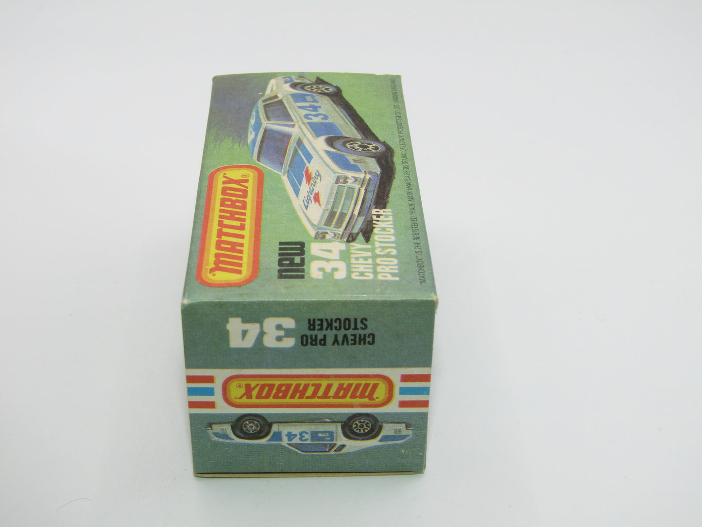 Matchbox Superfast 34C Chevy Pro-Stocker DARK RED Base