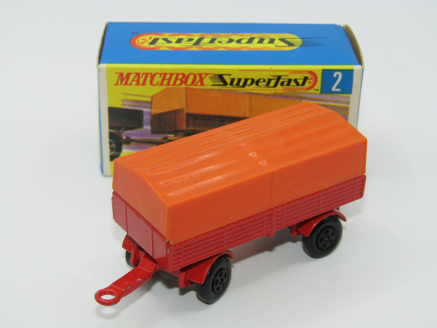 Matchbox Superfast 2A Mercedes Trailer Pre-Production 5 Spoke Narrow Wheels