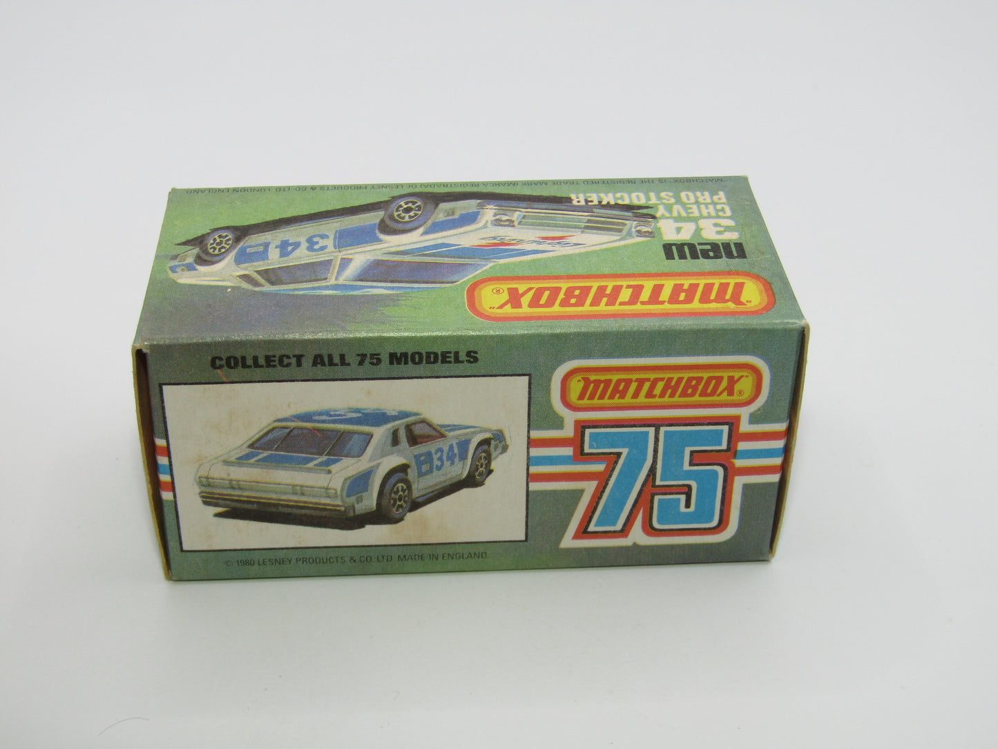 Matchbox Superfast 34C Chevy Pro-Stocker DARK RED Base