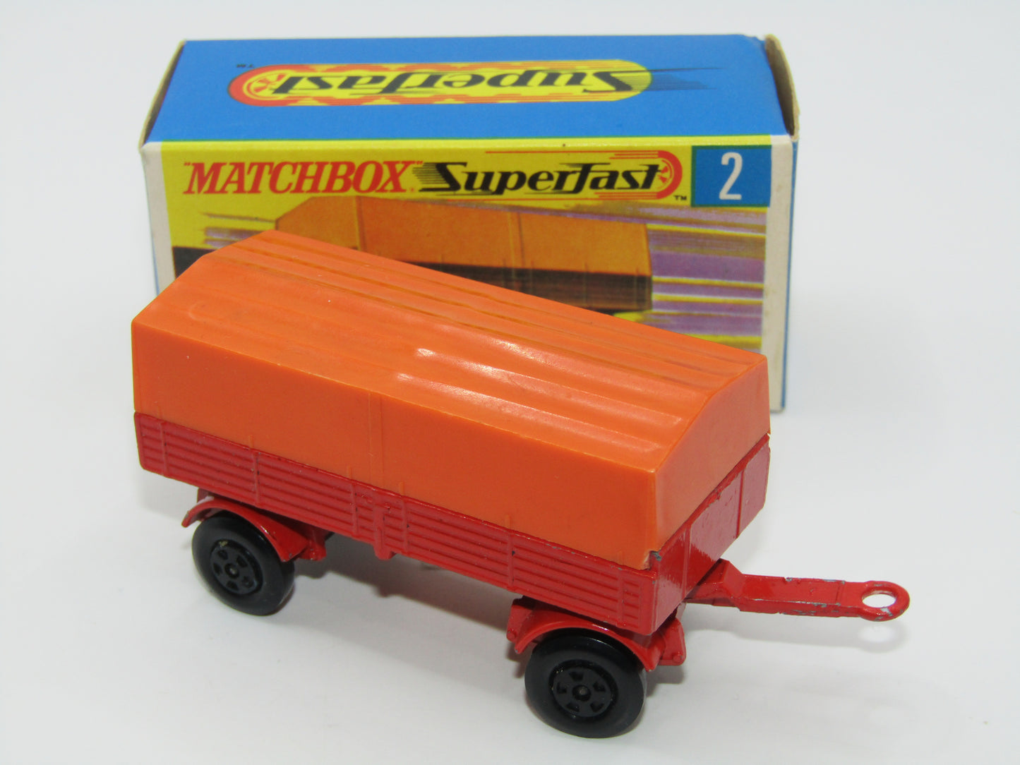 Matchbox Superfast 2A Mercedes Trailer Pre-Production 5 Spoke Narrow Wheels