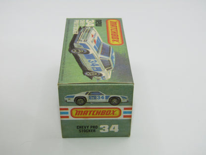 Matchbox Superfast 34C Chevy Pro-Stocker DARK RED Base
