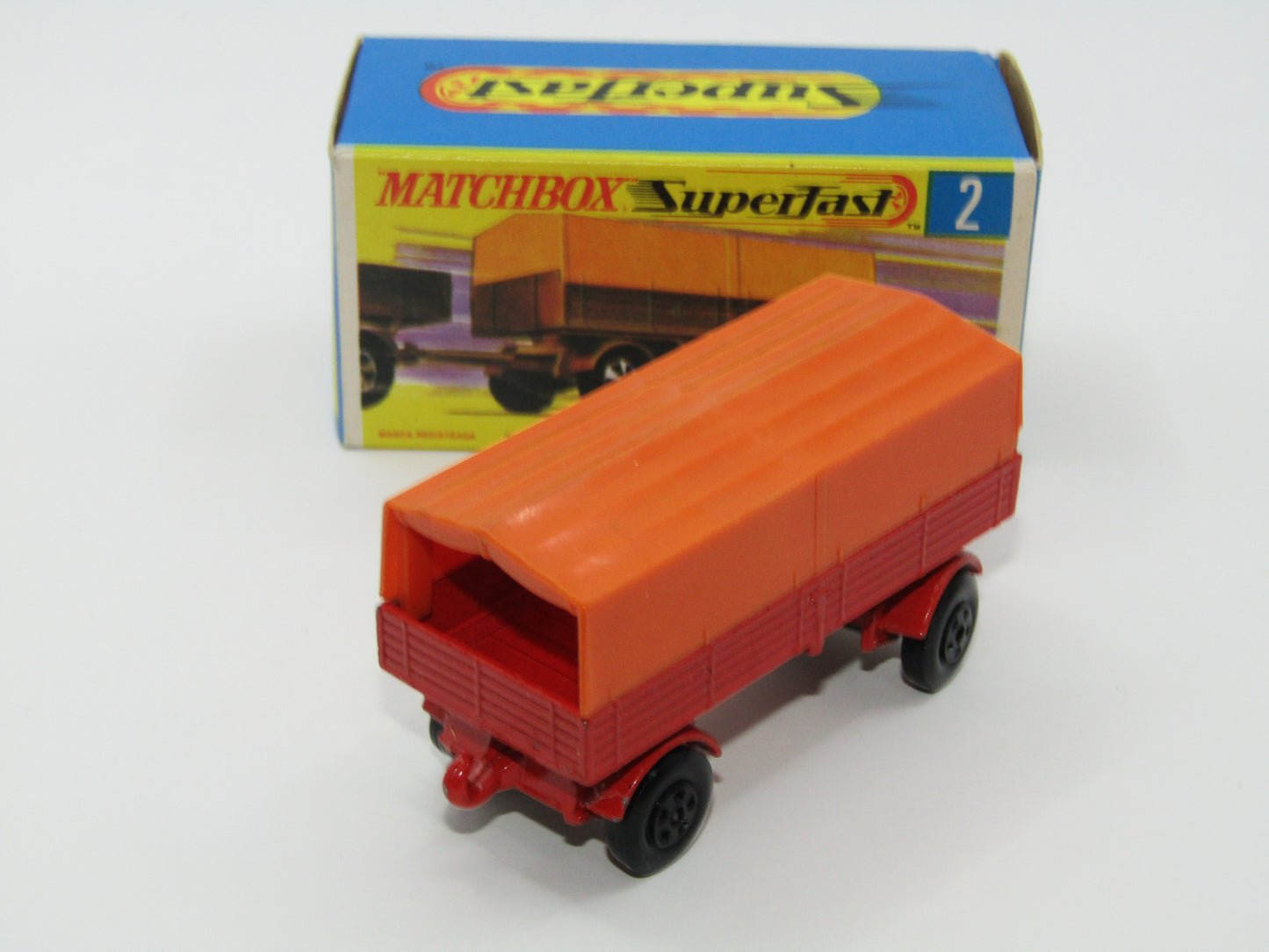 Matchbox Superfast 2A Mercedes Trailer Pre-Production 5 Spoke Narrow Wheels