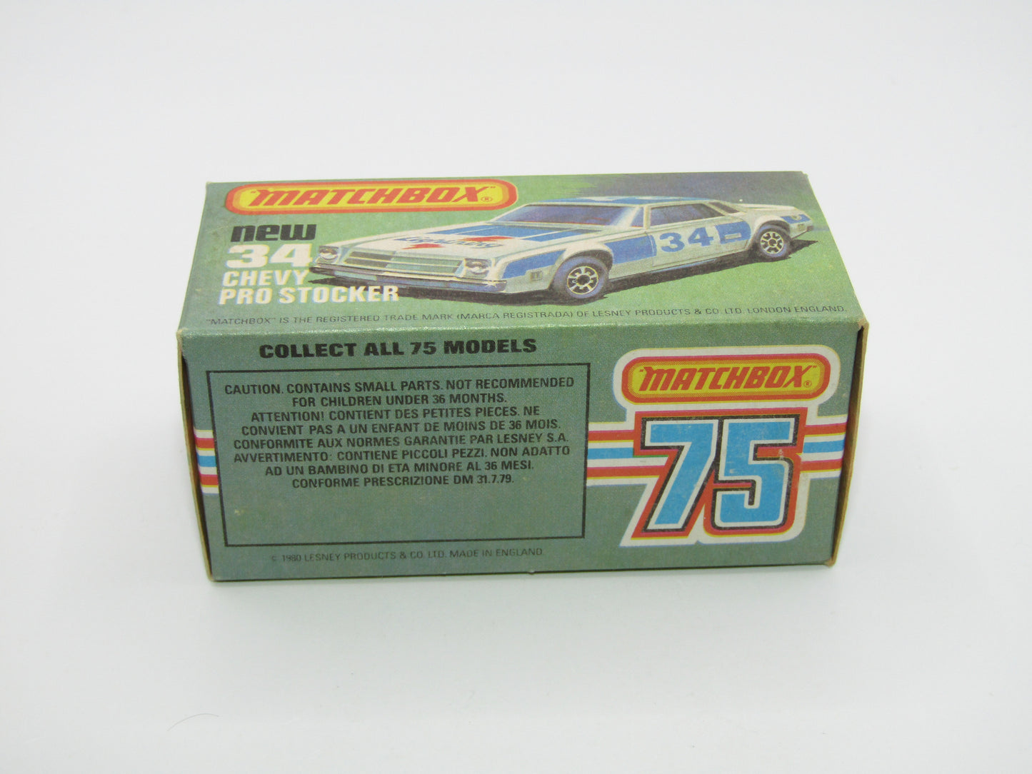 Matchbox Superfast 34C Chevy Pro-Stocker DARK RED Base