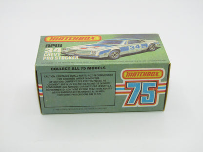 Matchbox Superfast 34C Chevy Pro-Stocker DARK RED Base