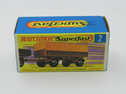 Matchbox Superfast 2A Mercedes Trailer Pre-Production 5 Spoke Narrow Wheels